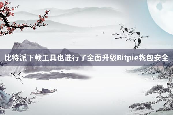 比特派下载工具也进行了全面升级Bitpie钱包安全