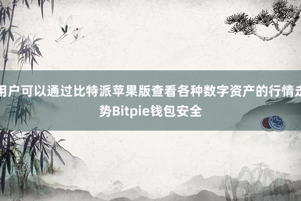 用户可以通过比特派苹果版查看各种数字资产的行情走势Bitpie钱包安全