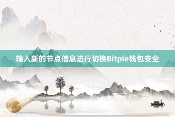 输入新的节点信息进行切换Bitpie钱包安全