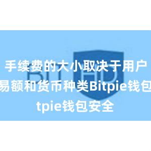 手续费的大小取决于用户的交易额和货币种类Bitpie钱包安全