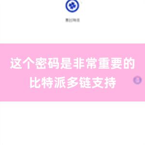 这个密码是非常重要的比特派多链支持