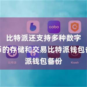 比特派还支持多种数字货币的存储和交易比特派钱包备份