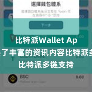 比特派Wallet App还提供了丰富的资讯内容比特派多链支持